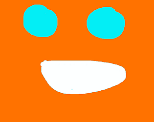 The Orange mann with the blue eyes