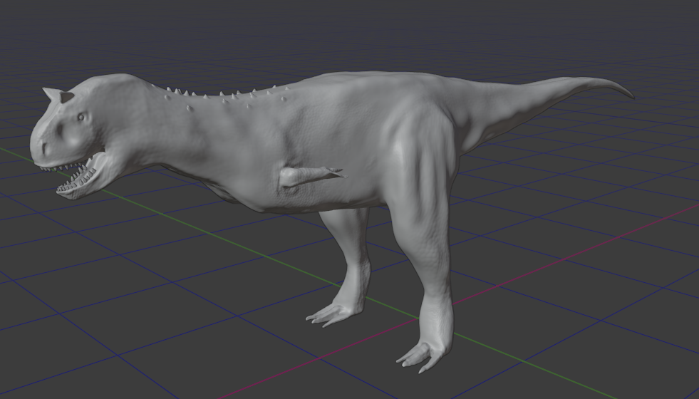 Carnotaurus 3D Game Asset