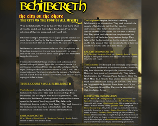 BEHILBERETH: The City on the Shore  