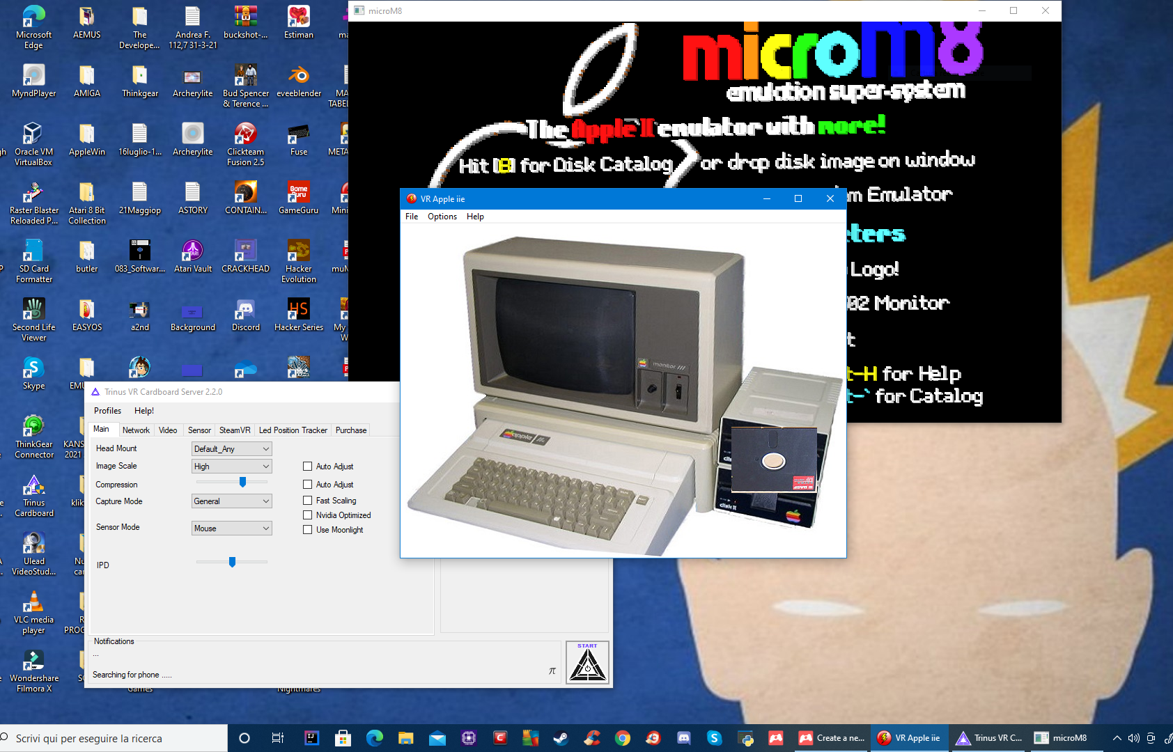 Forføre letvægt Beregn VR Apple iie with microM8 emulation and Virtual Reality set Trinus VR -  Release Announcements - itch.io