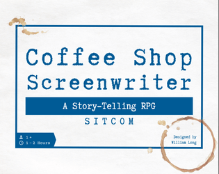 Coffee Shop Screenwriter - Sitcom  