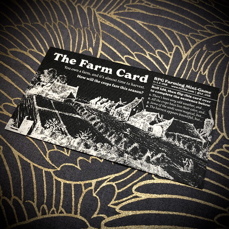 The Farm Card by L.F. OSR
