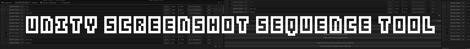 Unity Screenshot sequence tool