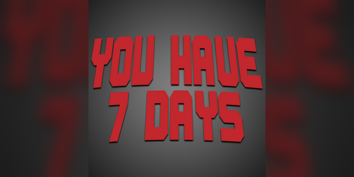 Cover image for You Have 7 Days