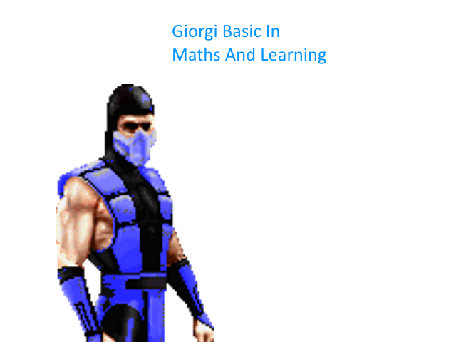 Giorgi's Basics In Maths And Learning