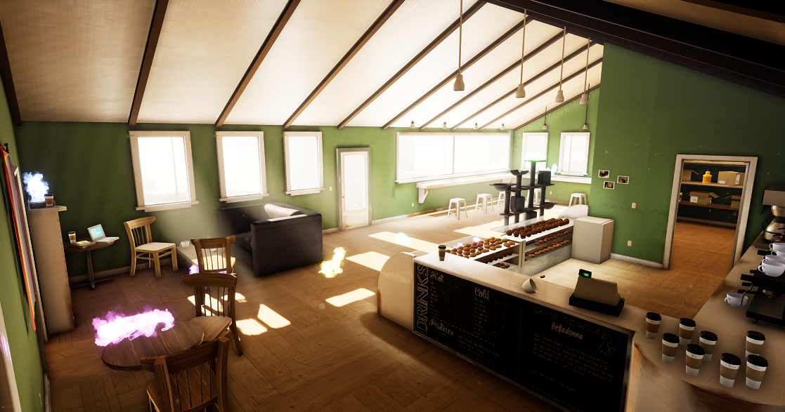 The Ghost Cat Cafe Vr Environment By Hamiltonimaginations