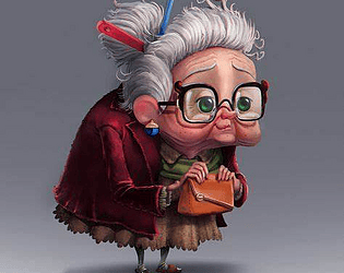 old lady dies