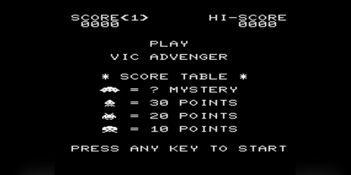 Cover image for VIC Advenger - VIC20 VIC-20 VIC 20