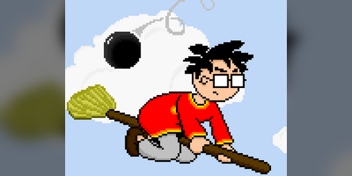 Cover image for Flying Wizard Broomstick Game