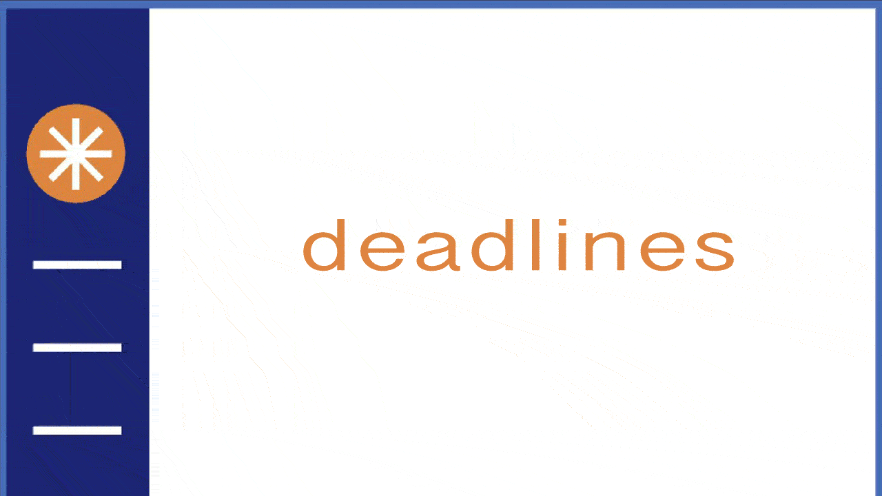 Deadlines