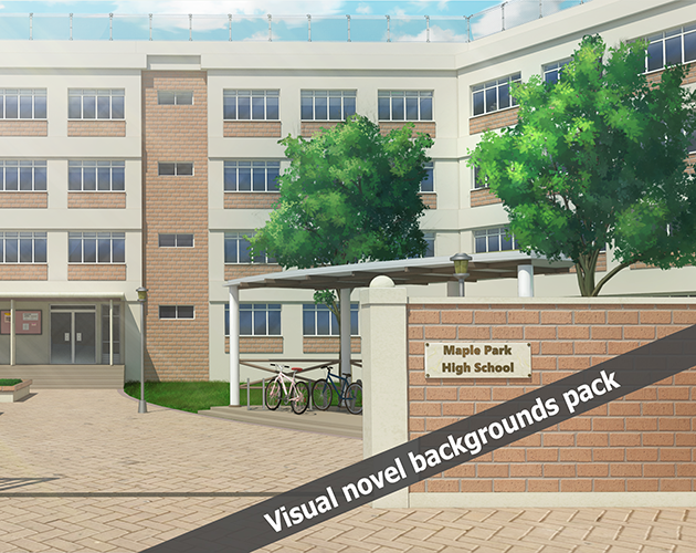 KREA - visual novel classroom background, highly detailed, natural light