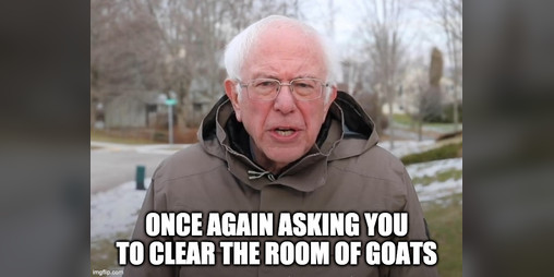 Cover image for Once Again Asking You To Clear The Room Of Goats