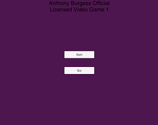 Anthony Burgess Official Licensed Game 1