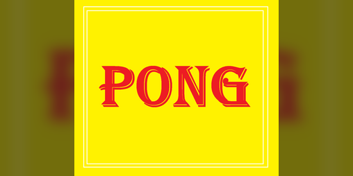 Cover image for PONG