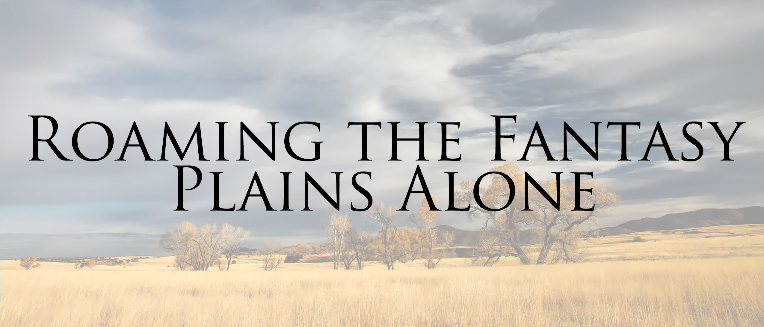 Roaming the Fantasy Plains Alone