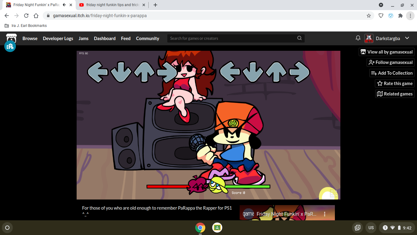 Friday Night Funkin' x PaRappa, FNF PaRappa the Rapper Mod