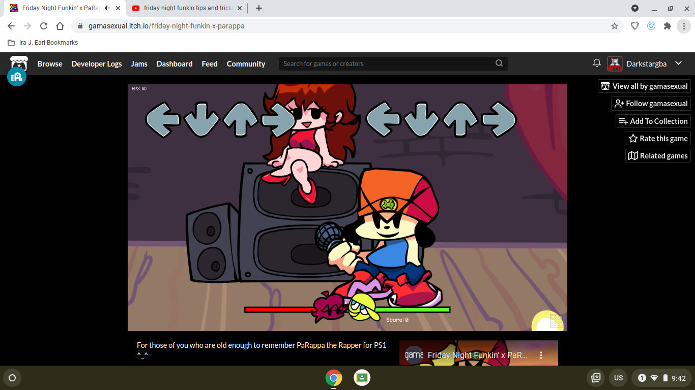 FRIDAY NIGHT FUNKIN' VS PARAPPA free online game on