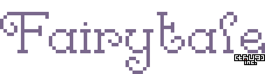 Fairytale pixel font