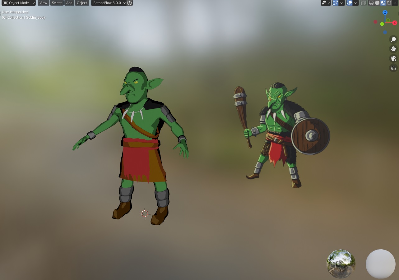 Goblin modeling sample