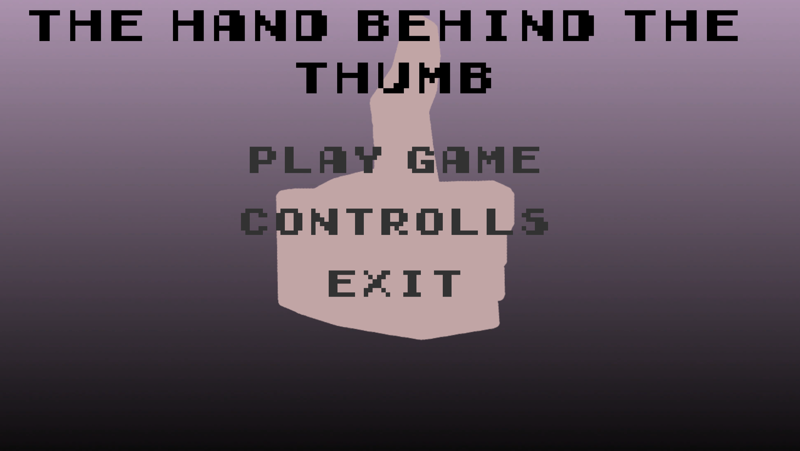 THE HAND BEHIND THE THUMB