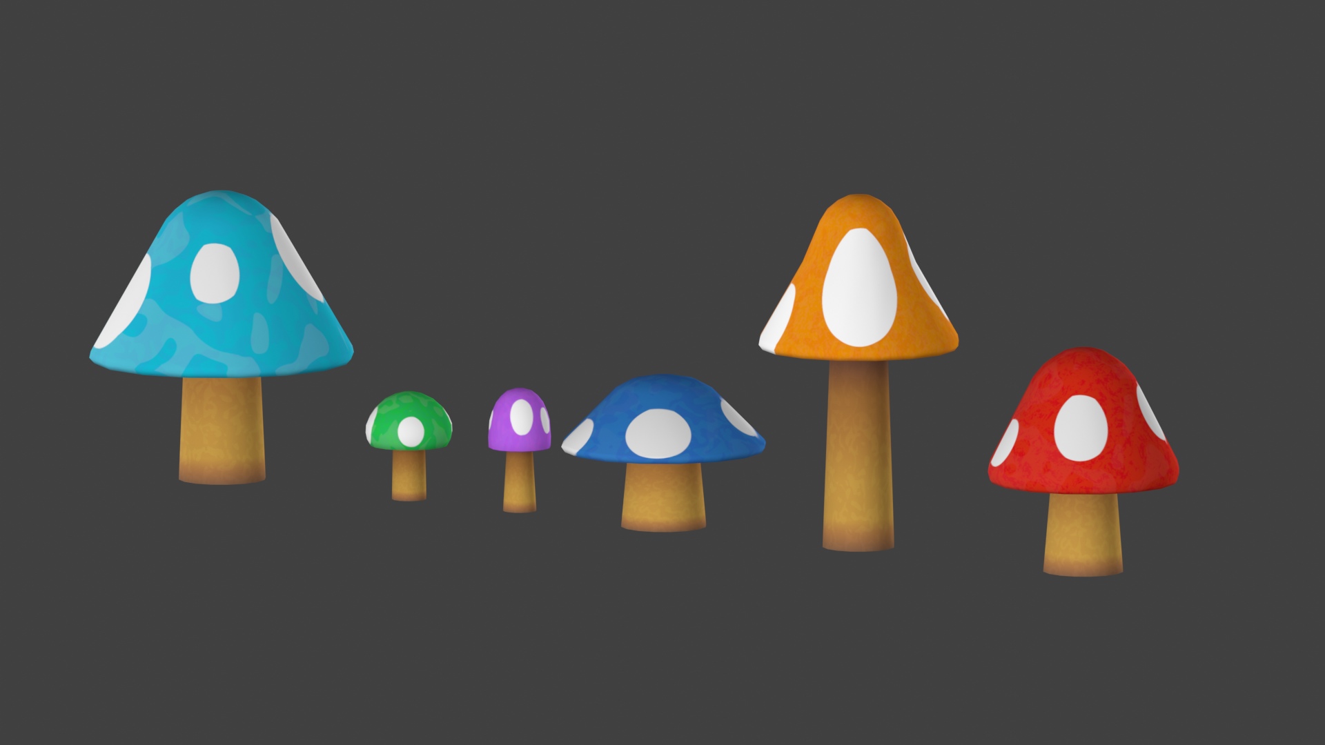 Free Low Poly Mushroom Pack By Tyizer