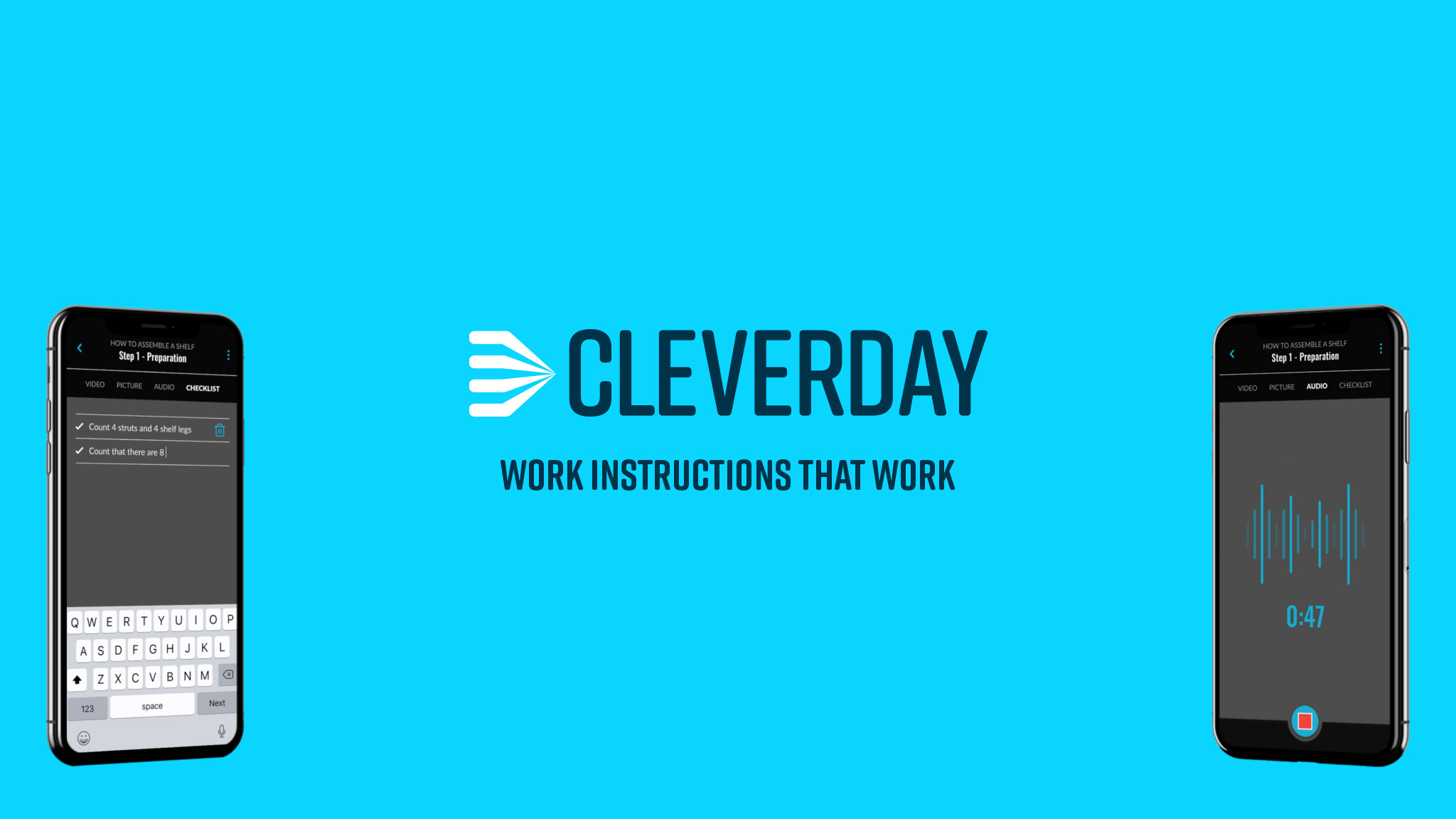Cleverday - Work instructions app