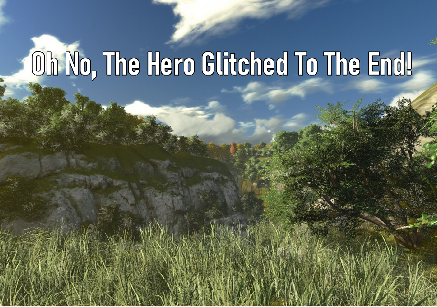 Cover image for Oh No, The Hero Glitched to the End!
