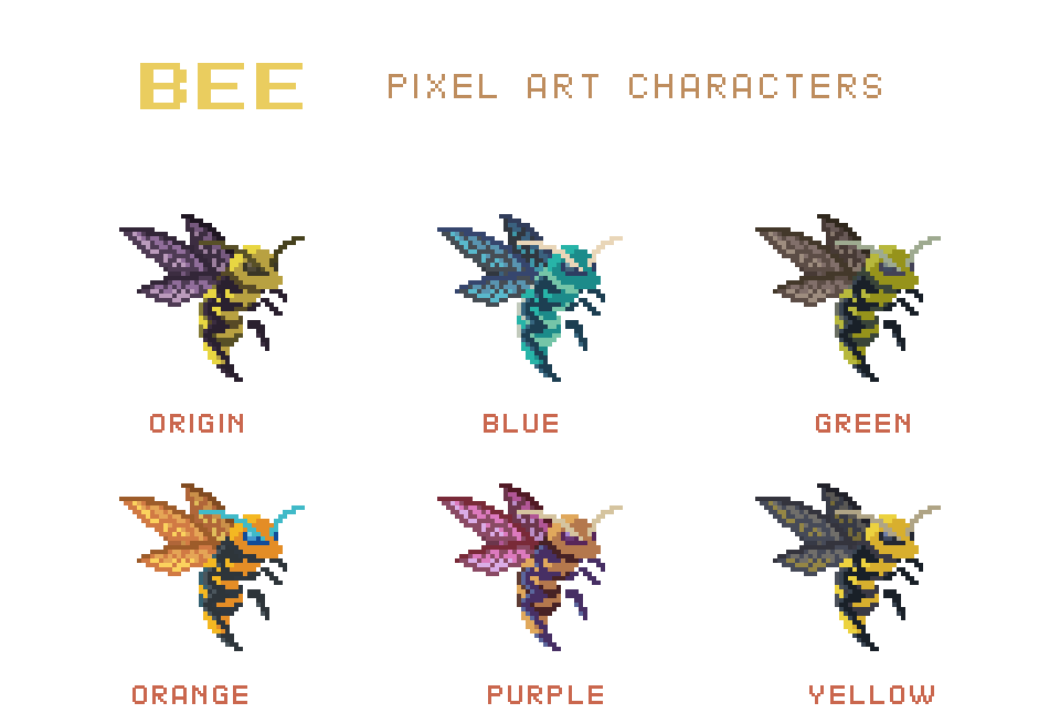 Bee - Pixel Art Character