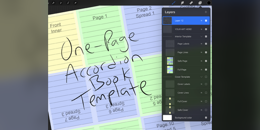 Cover image for One Page Accordion Book Template