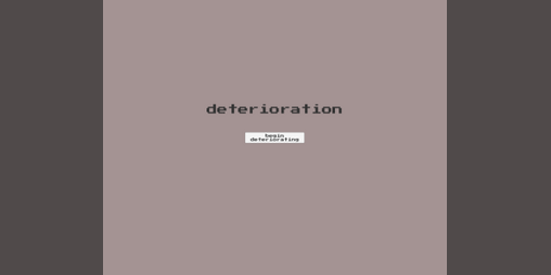 Cover image for deterioration