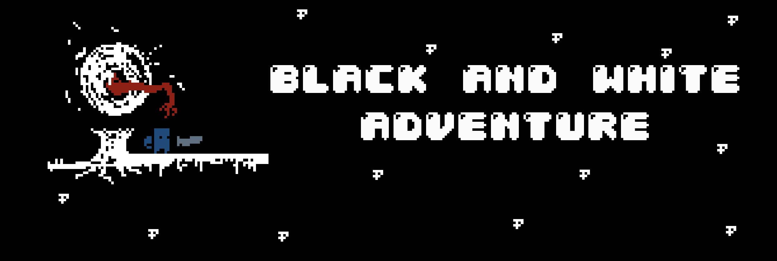 Black And White Adventure Pixel Artbook