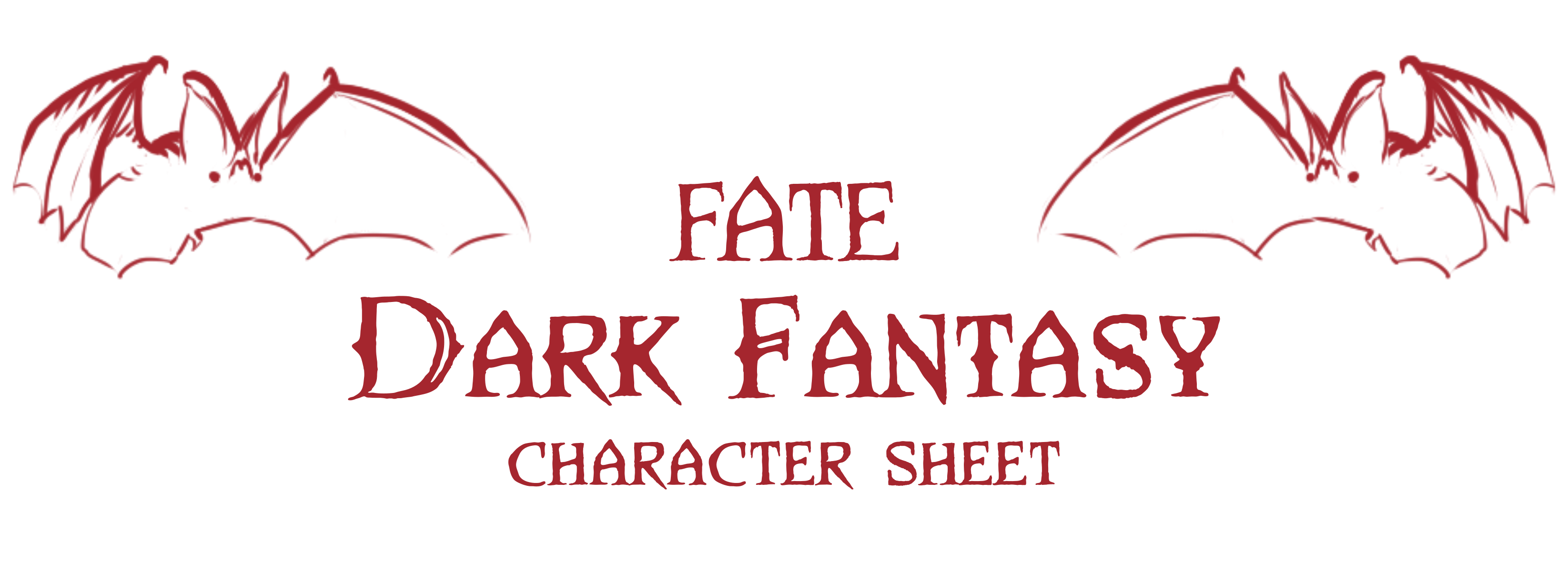 Fate RPG - Dark Fantasy Character Sheets