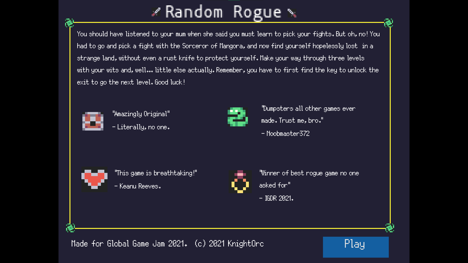 Random Rouge Object Random Rogue by KnightOrc