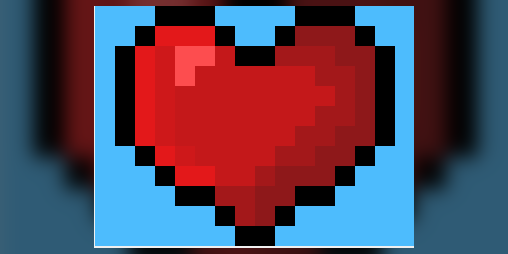 Pixelated Hearts Spritesheet by Buddy Games