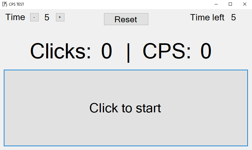 CPS Test / CPS Tester / Click Test