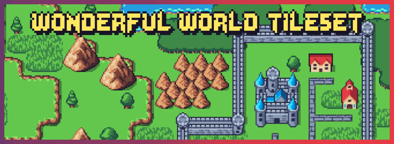 Wonderful World: RPG World Map Tileset by Kazzter