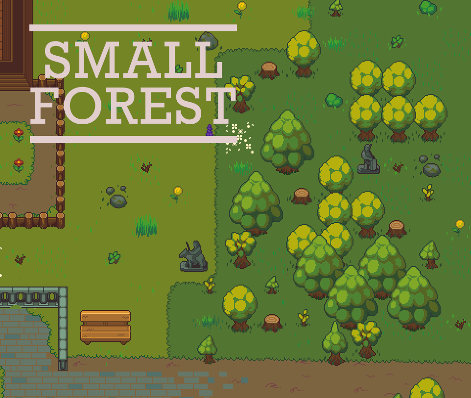 Free Pixel Art Pack - Tiny Forest by SlowDevelopment