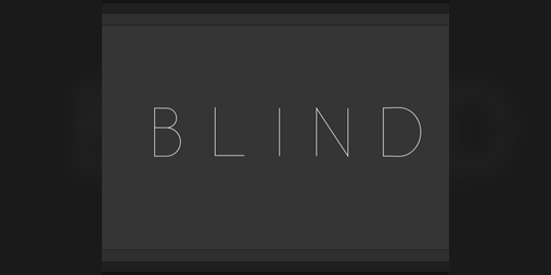 Cover image for B L I N D