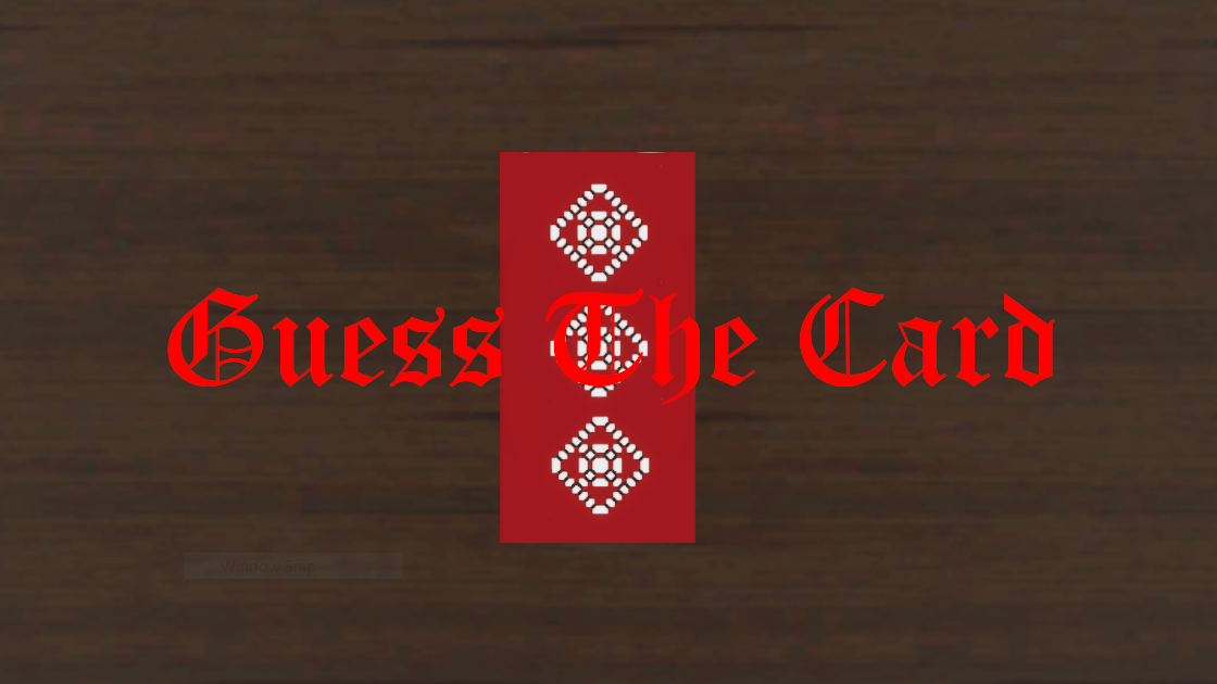 Guess The Card
