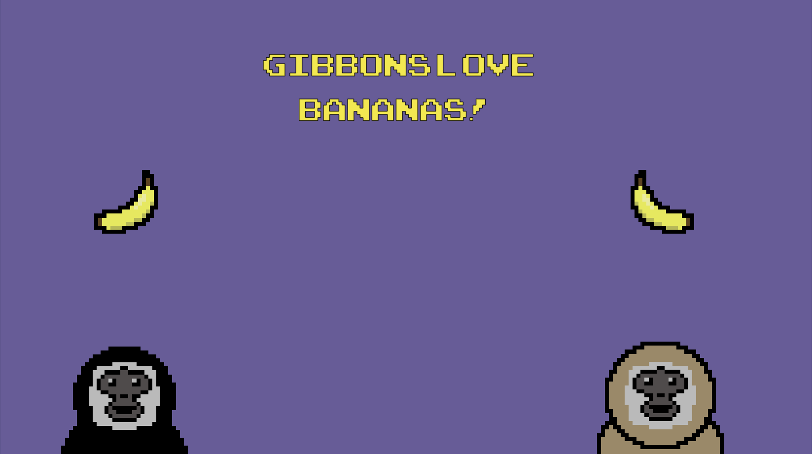 Gibbons Love Bananas!