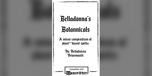 Cover image for Belladonna's Botannicals