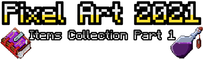 Pixel Art 2021-Items Collection Part 1