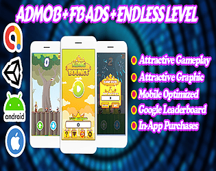 Kong Bounce - Endless Unity Game - Admob + Facebook Ads