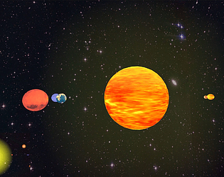 Proxima Centauri with Earth