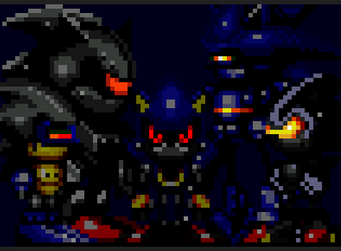 Mecha Sonic Pixel Art by DomiNubgrounds on Newgrounds