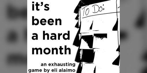 Cover image for it's been a hard month