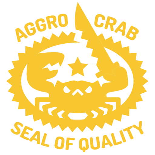 Aggro Crab Seal of Quality