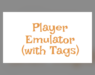 PET - Player Emulator with Tags   - emulate players, not the GM 