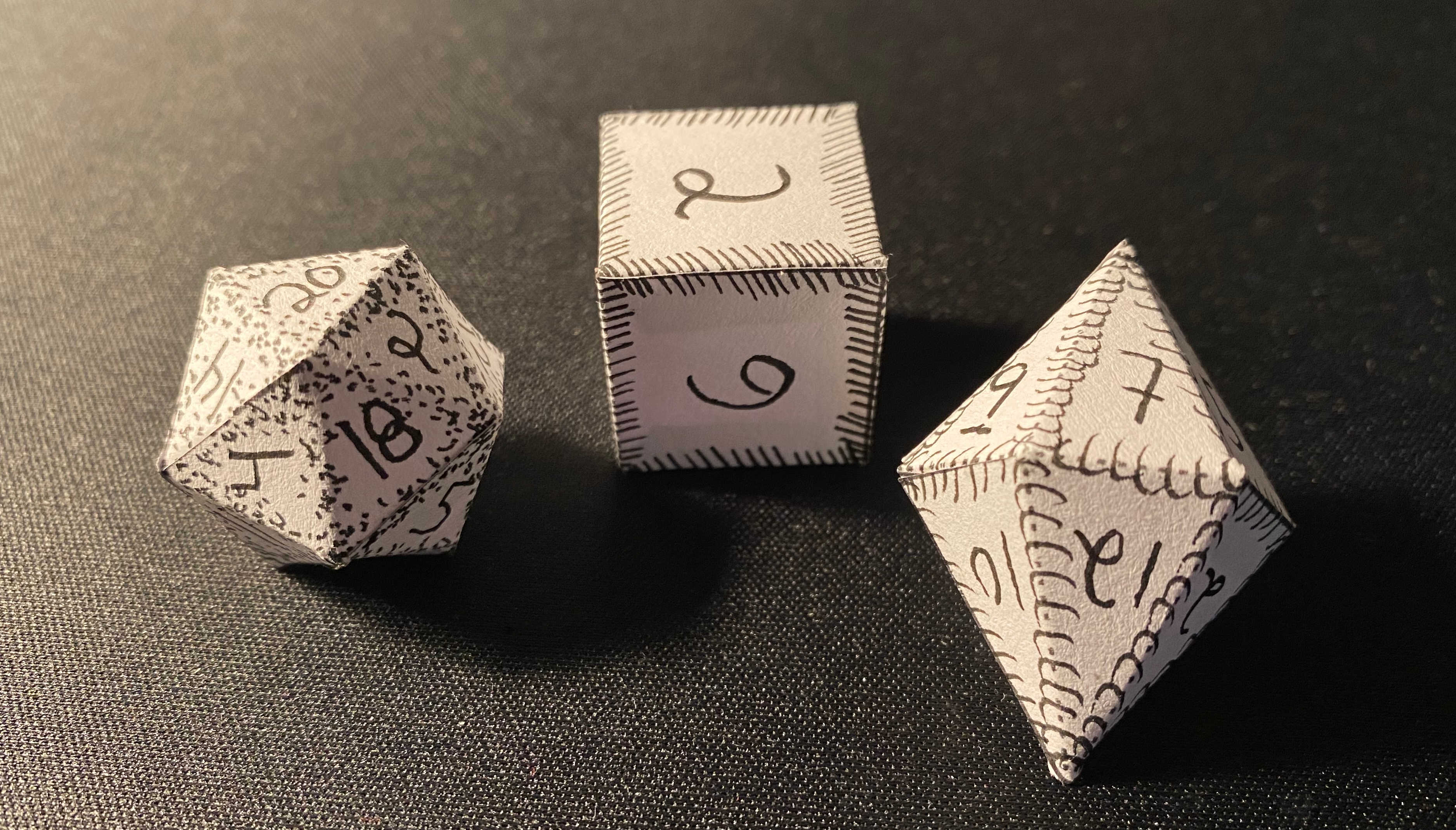 Printable Paper Dice