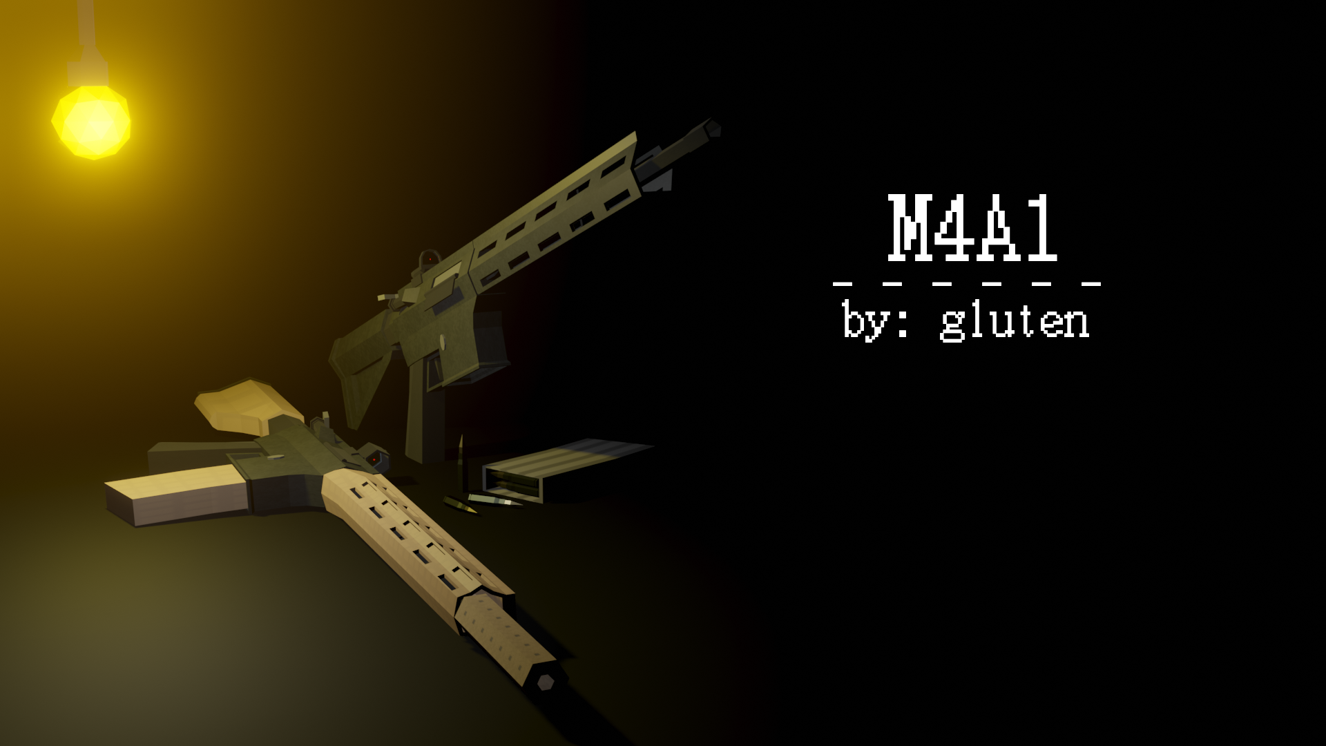 M4A1 Low-Poly